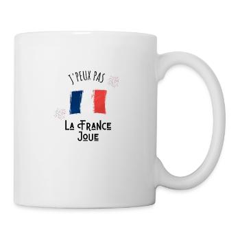je peux pas la France joue - Mug blanc - blanc - Droite