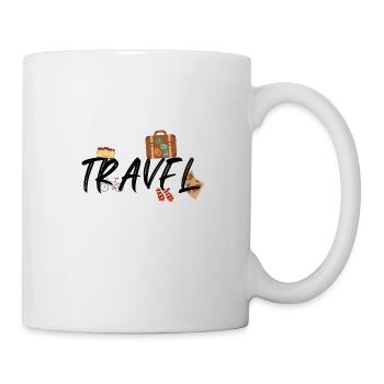 Travel the world - Tasse - Weiß - Rechts