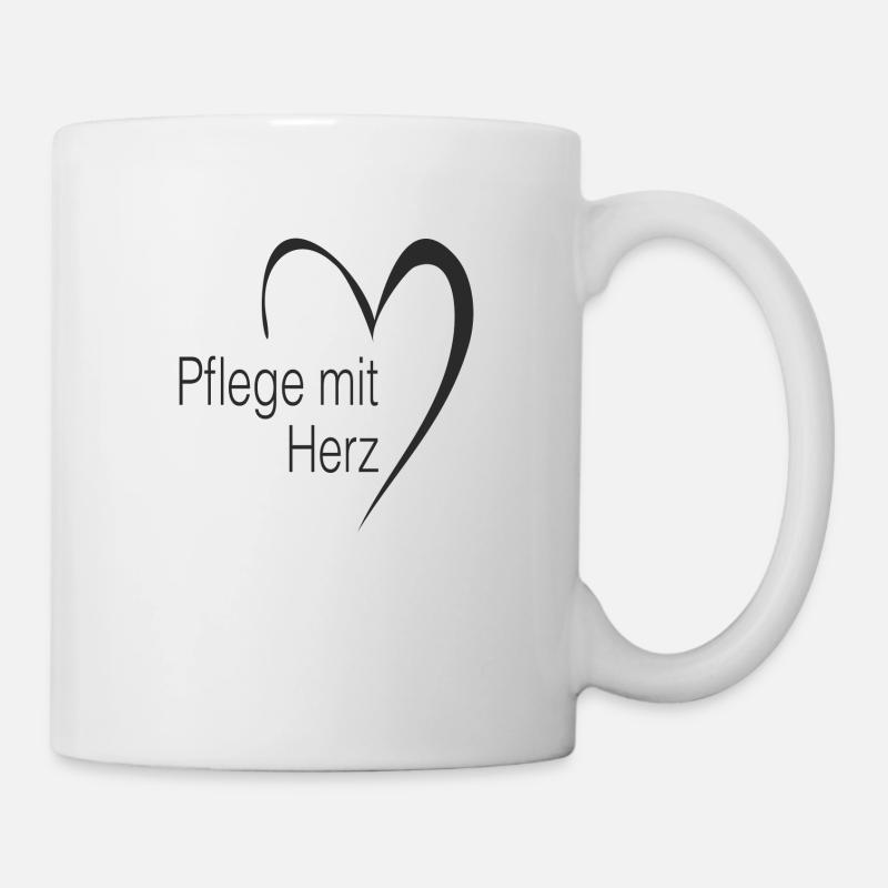 Pflege - Tasse - Weiß