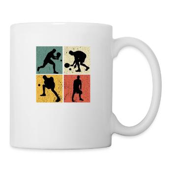 Retro padel vintage padel padelist gift - Mug - white - Right