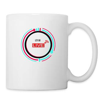 go live! TikTok - Tasse - Weiß - Rechts