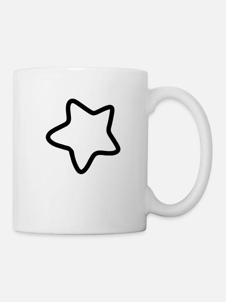 Estrella / Estrella infantil - Taza - blanco