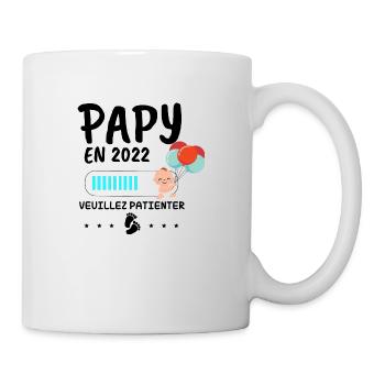 PAPY en 2022 Veuillez patienter - Mug blanc - blanc - Droite