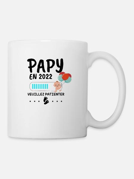 PAPY en 2022 Veuillez patienter - Mug blanc - blanc