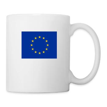 Flagge der Europäischen Union - Tasse - Weiß - Rechts