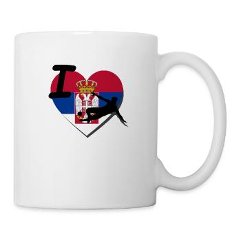 I Love Football Serbia - Mug - white - Right