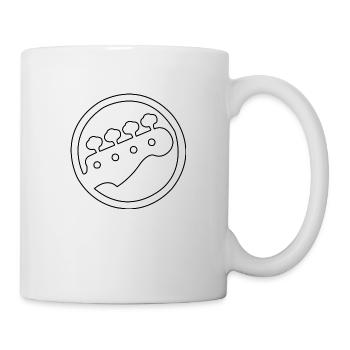 Bass guitar head design - Tasse - Weiß - Rechts