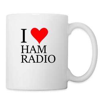 J’adore la radio amateur - Mug blanc - blanc - Droite