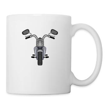 Motorrad - Tasse - Weiß - Rechts