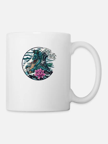 water dragon - Tasse - Weiß