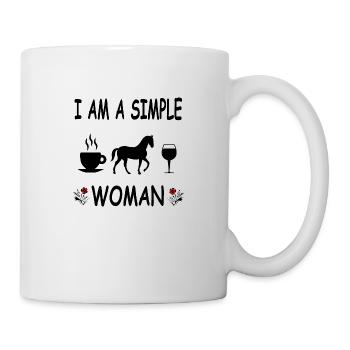 Pferd - Tasse - Weiß - Rechts