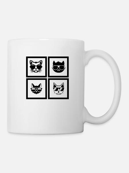 Cat Katze - Tasse - Weiß