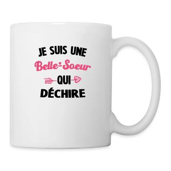 BELLE SŒUR QUI DÉCHIRE - Mug blanc - blanc - Droite