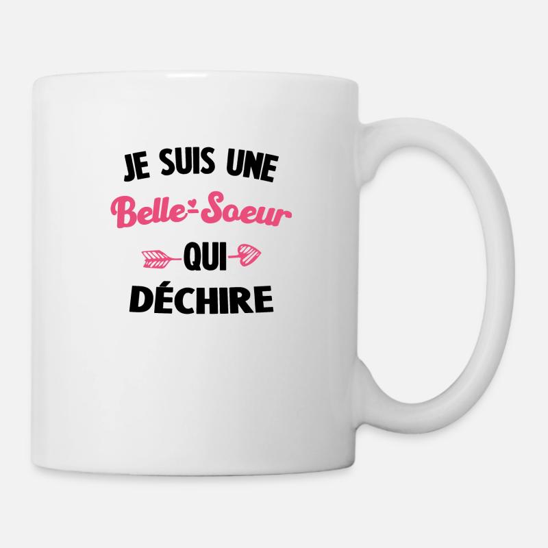 BELLE SŒUR QUI DÉCHIRE - Mug blanc - blanc