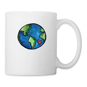 Earth Day Liebe - Tasse - Weiß - Rechts