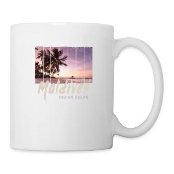 Maldives Indian Ocean Vintage Sunset - Mug - white - Right