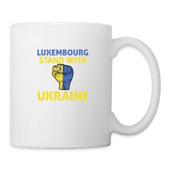 Luxembourg Ukraine - je soutiens Ukraine - Mug blanc - blanc - Droite