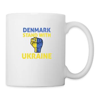 Danemark Ukraine - je soutiens Ukraine - Mug blanc - blanc - Droite