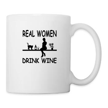 Wein - Tasse - Weiß - Rechts