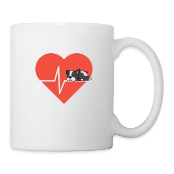 Dog love Boston Terrier - Mug - white - Right