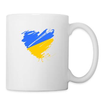 Ukraine Kiev Odessa Europe Grunge Coeur Paix - Mug blanc - blanc - Droite