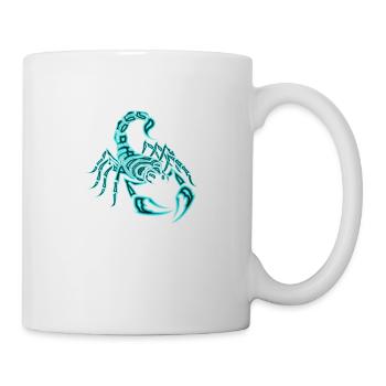 Scorpio, turquoise - Mug - white - Right