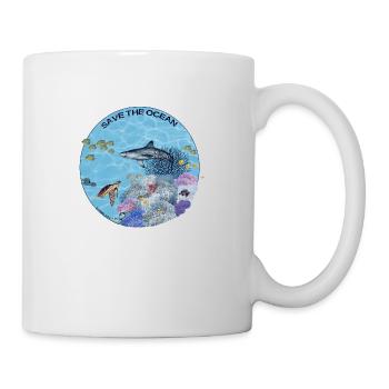 Save the Ocean - Coral reef colored - Mug - white - Right