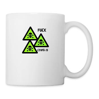 Fuck Covid-19 - Tasse - Weiß - Rechts