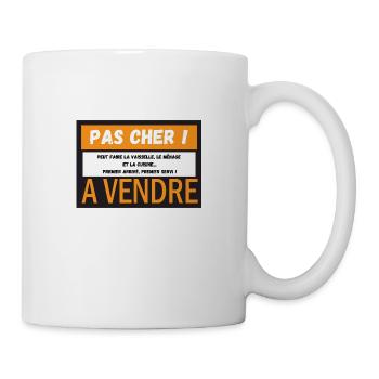 A vendre ! Vendez votre pote à moindre coût ! - Mug blanc - blanc - Droite