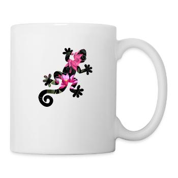 Lizard With Flowers - Mug - white - Right