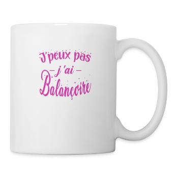 j peux pas j ai balancoire fille enfant cadeau - Mug blanc - blanc - Droite