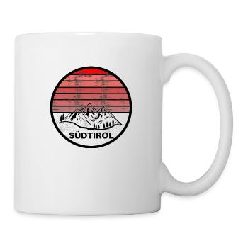SCHÖNES LOGO DER BERGE UND SÜDTIROLS - Tasse - Weiß - Rechts