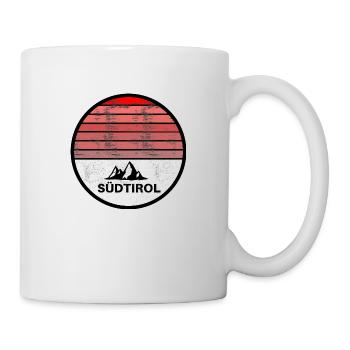 SCHÖNES LOGO DER BERGE UND SÜDTIROLS - Tasse - Weiß - Rechts