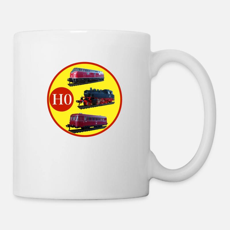 H0 Hobby Modellbahn - Tasse - Weiß