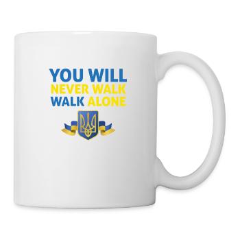 you will never walk alone ukraine - Mug - white - Right