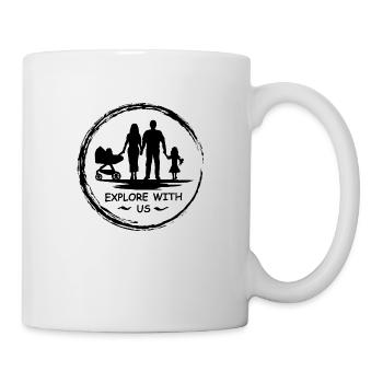Explorez avec nous 4 [Équipe familiale] - Mug blanc - blanc - Droite