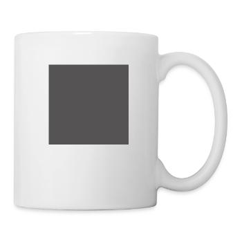 Carré gris anthracite couleur fond 25 x 25 - Mug blanc - blanc - Droite