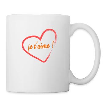 je taime - Mug blanc - blanc - Droite