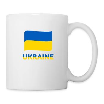 Flag Ukraine t-shirt - Mug - white - Right