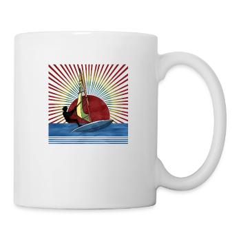 Windsurfen - Tasse - Weiß - Rechts
