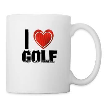 I love GOLF! - Mug - white - Right