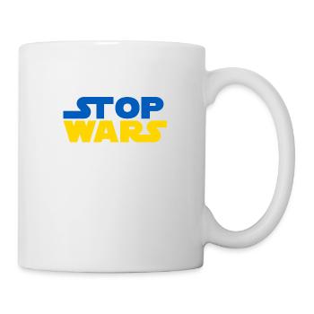 Star Stop Wars - Ich stehe an der Seite der Ukraine - Tasse - Weiß - Rechts
