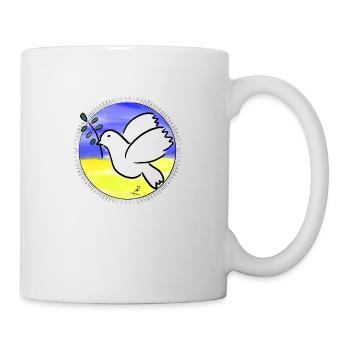 Friedenstaube - Tasse - Weiß - Rechts