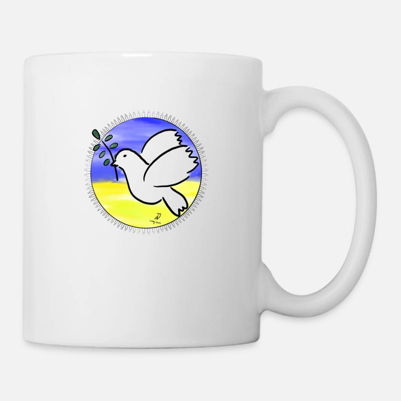 Friedenstaube - Tasse - Weiß