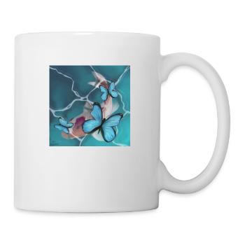 Koi fish in the water. - Mug - white - Right