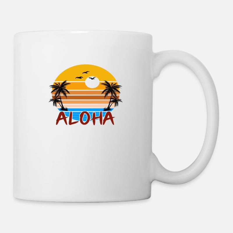 Aloha Sommer - Tasse - Weiß