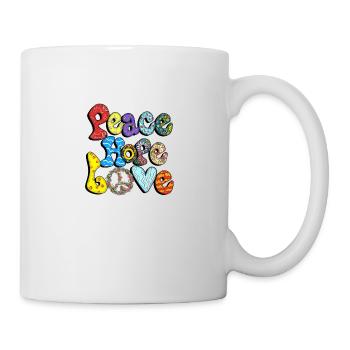 Peace Hope Love Design - Mug - white - Right