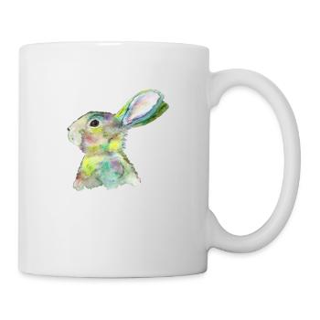 Hase - Tasse - Weiß - Rechts