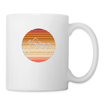 Motocyclette - Mug blanc - blanc - Droite