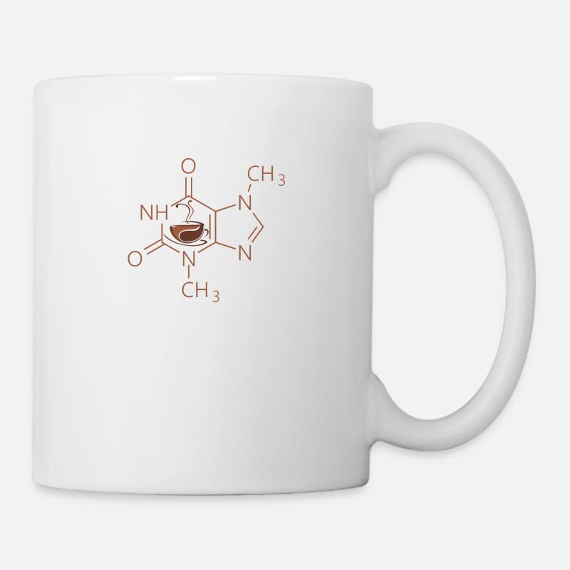 molécule de café - Mug blanc - blanc
